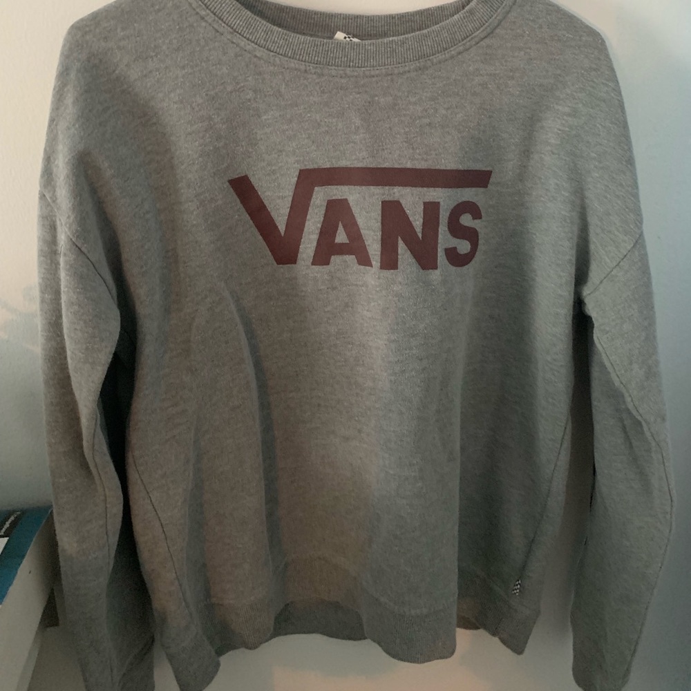 vans sweatshirt (checkered arms)